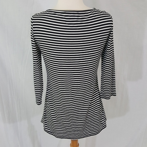 White House Black Market Striped Blouse sz S - Picture 12 of 12
